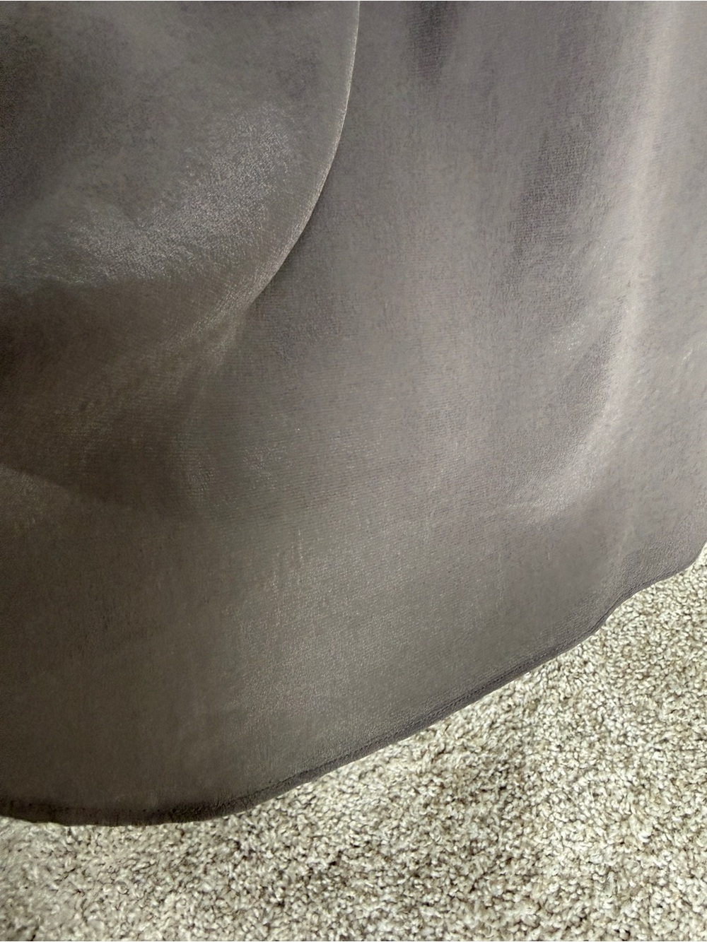 Women's Silk Button-Down Shirt in Brownish Gray - Picture 8 of 8
